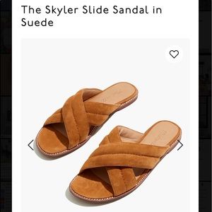 🖤 Brand new Madewell Skylar slide in cognac